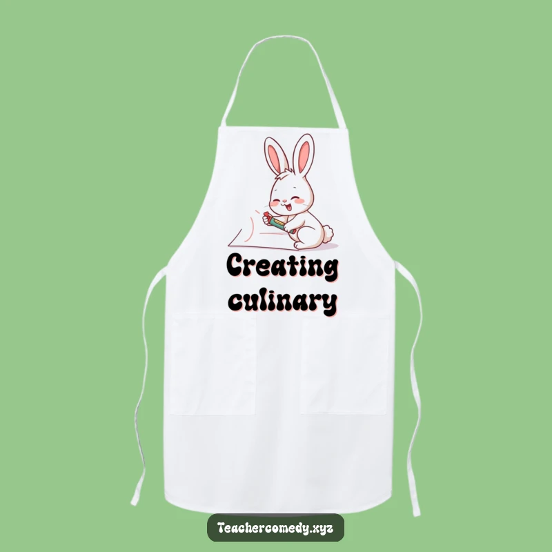 Funny Rabbit Artist Apron - Create with Giggles & Style