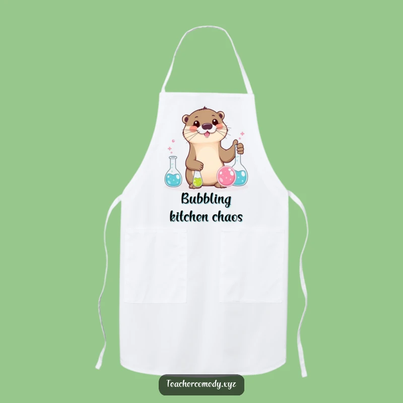 Funny Otter Apron - Science Lab Protection with Humor