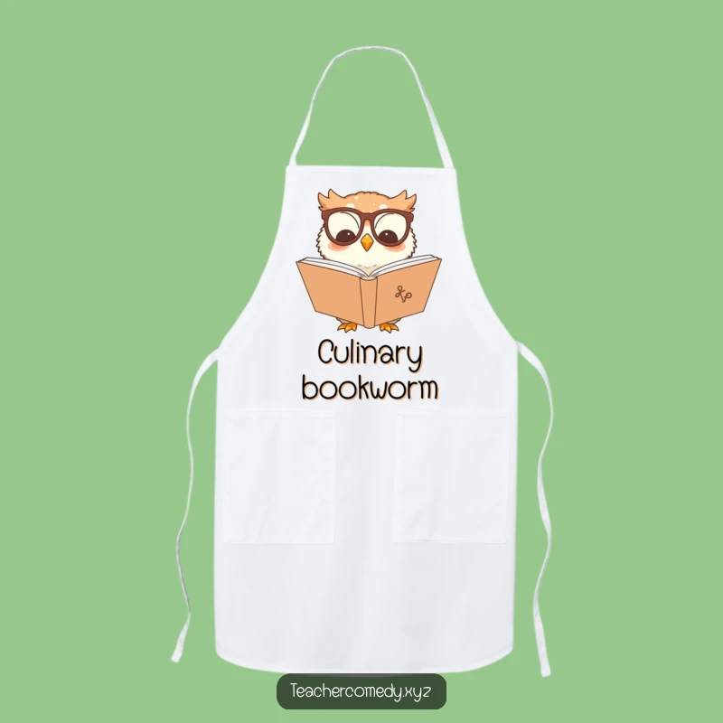 Funny Owl Apron: Cook & Read with Smarts, Your Perfect Kitchen Gift!