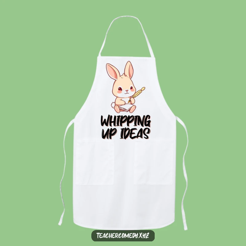 Funny Rabbit Quill Apron: Cute Scholar Kitchenware, Sweet Funny Gift for Cooks and Bakers