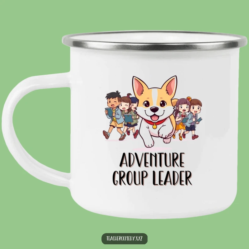 Funny Dog Adventure Mug: Lead the trail with enthusiasm, a perfect funny gift for campers.