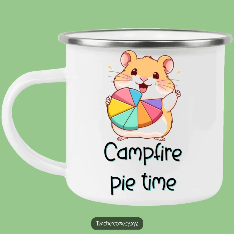 Funny Hamster Camping Mug - Enthusiastic Adventure Companion