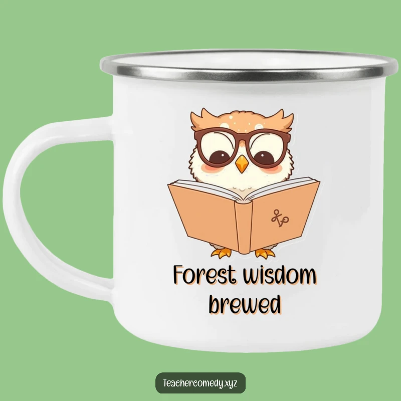 Funny Owl Camping Mug: Wisdom & Warmth Outdoors, Your Perfect Gift!