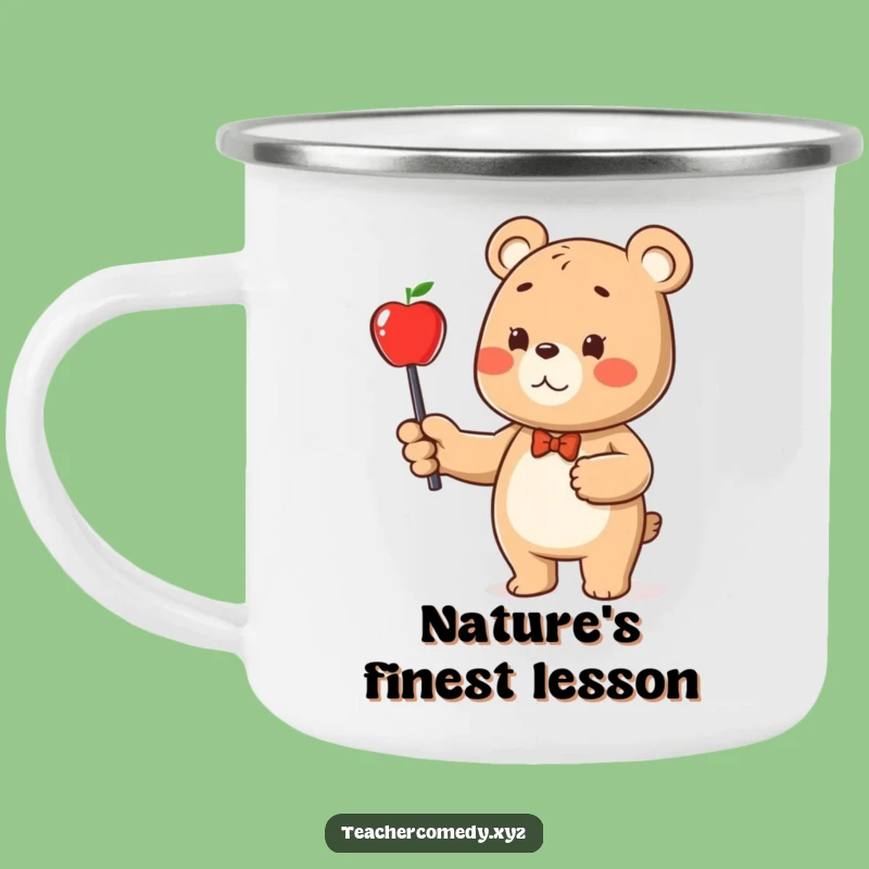 Funny Bear Camping Mug: Lessons & Laughter Outdoors, Your Perfect Gift!