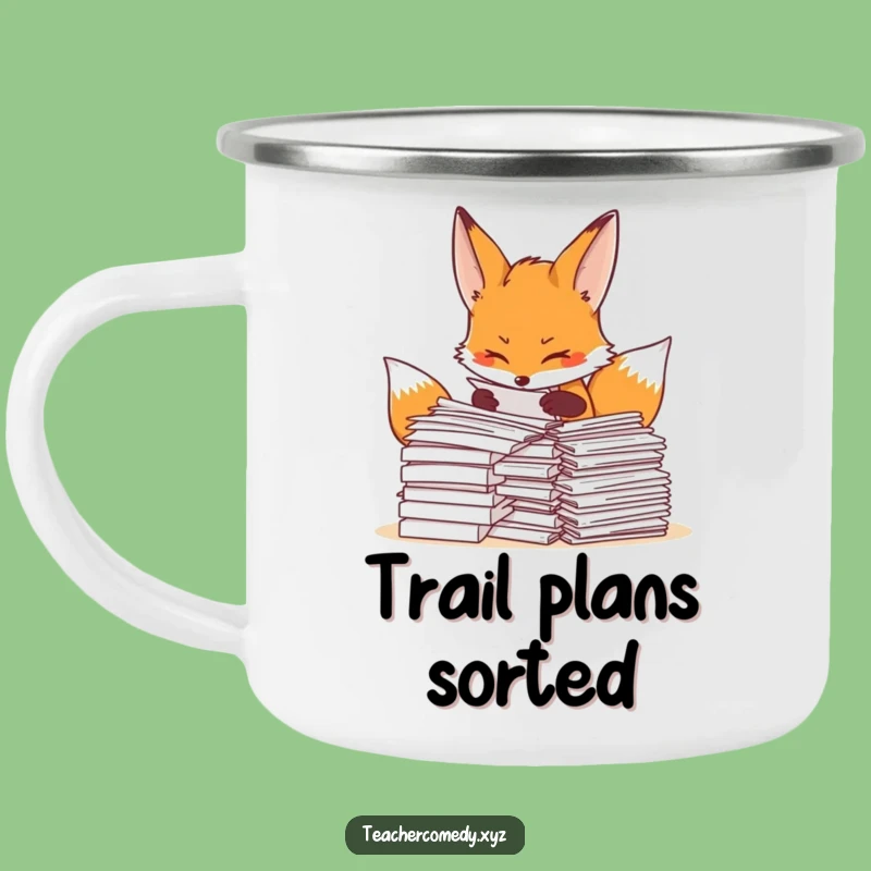 Funny Fox Organizer Camping Mug, Outdoor Professional Gift