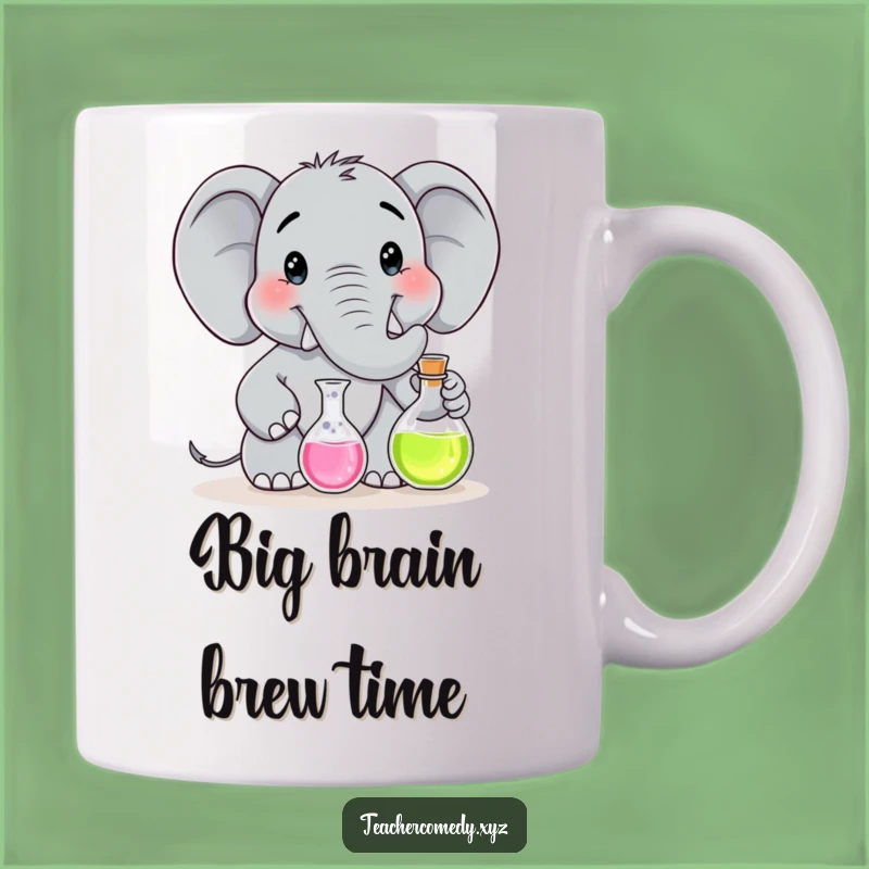 Funny Elephant Scientist Mug: Whimsical Lab Experiment Design, Perfect Funny Gift