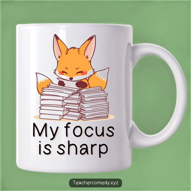 Funny Fox Organizer Mug, Determined Professional Gift For Neat Freaks