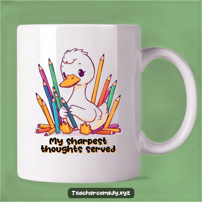 Funny Goose Organizer Mug - Meticulous Pencil Lover Gift for Focus