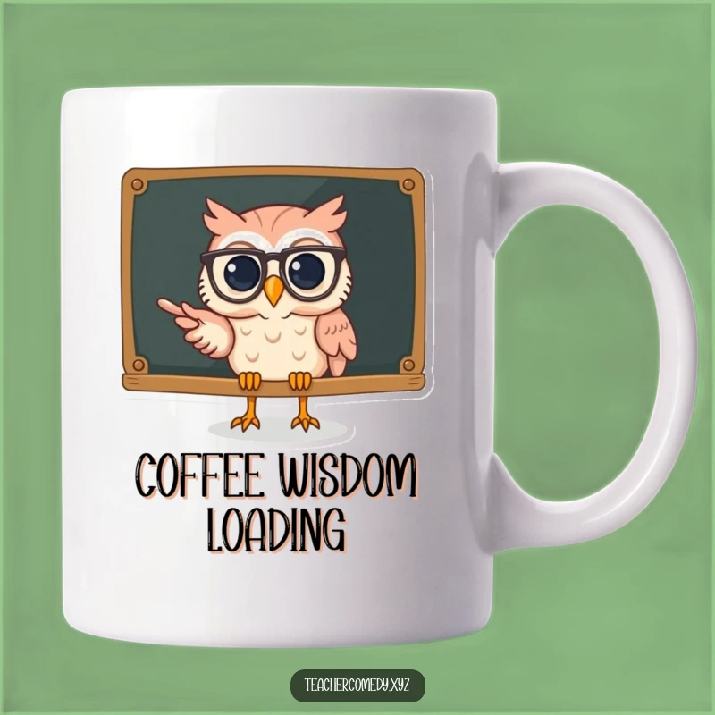 Funny Owl Professor Mug: Smart Spectacled Owl, Perfect Gift for Teachers