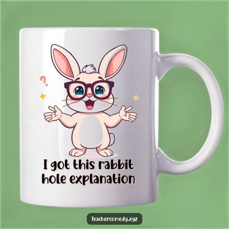 Funny Bunny Professor Mug: A Hilarious Gift for Smarty Pants Who Explain Everything!