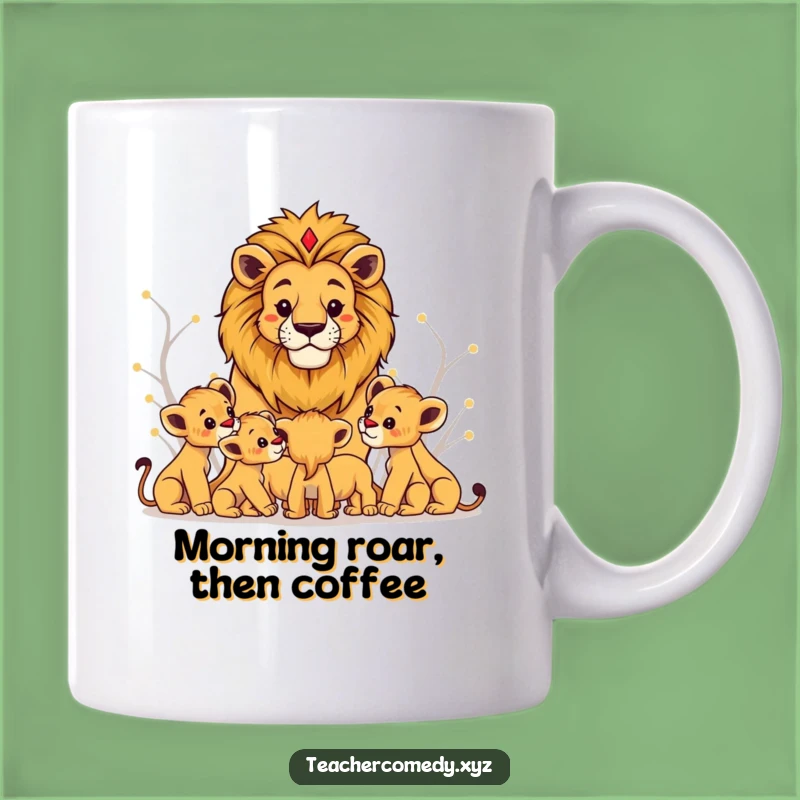 Funny Lion King Mug, Regal Teacher Gift For Wise Adopters