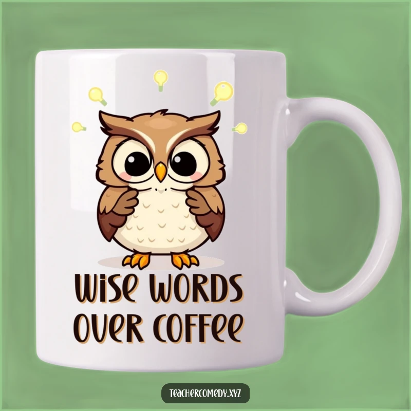 Funny Wise Owl Brainstorm Mug - Intellectual Gift for Thinkers