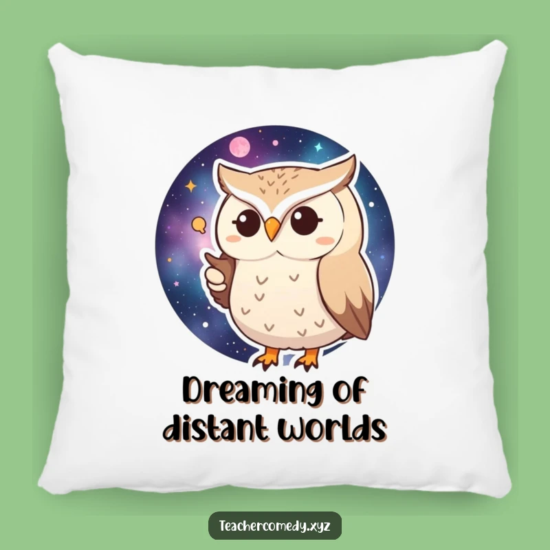 Funny Huffy Owl Pillow: Cosmic Comfort Companion, Perfect Cozy Funny Gift!