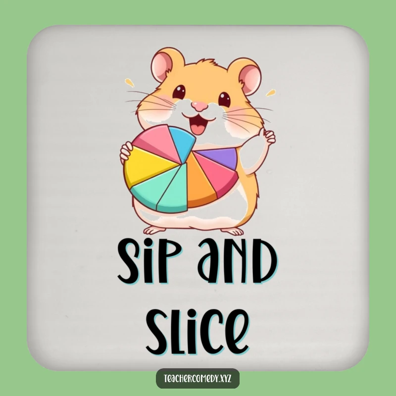 Funny Hamster Coasters - Protect Surfaces with Data Style