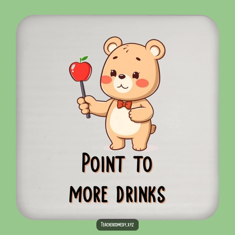 Funny Bear Coasters: Protect Surfaces with Smart Smiles, Your Perfect Home Gift!