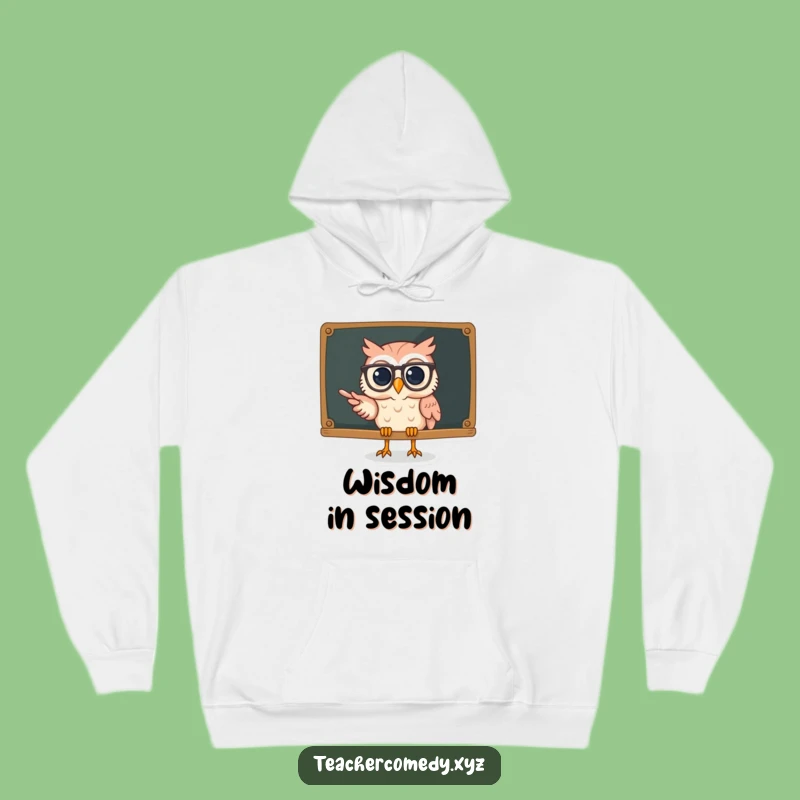Funny Owl Professor Hoodie: Cozy Wisdom, Warm Spectacled Owl Gift