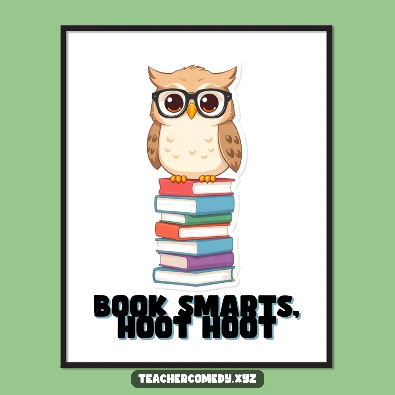Free Printable Owl Wisdom Wall Art - Scholarly Decor for Book Lovers!