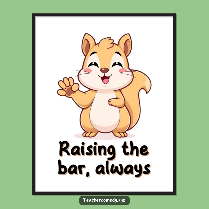 Free Printable Smart Squirrel Art - DIY Downloadable Quirky Wall Decor for Bright Spaces