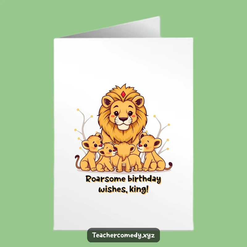 Free Printable Lion King Birthday Card - Roaring Good Wishes, Downloadable!