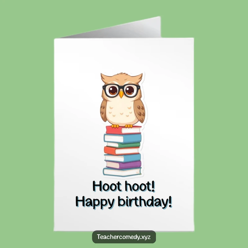 Free Printable Owl Wisdom Birthday Card - Scholarly Wishes, Downloadable!
