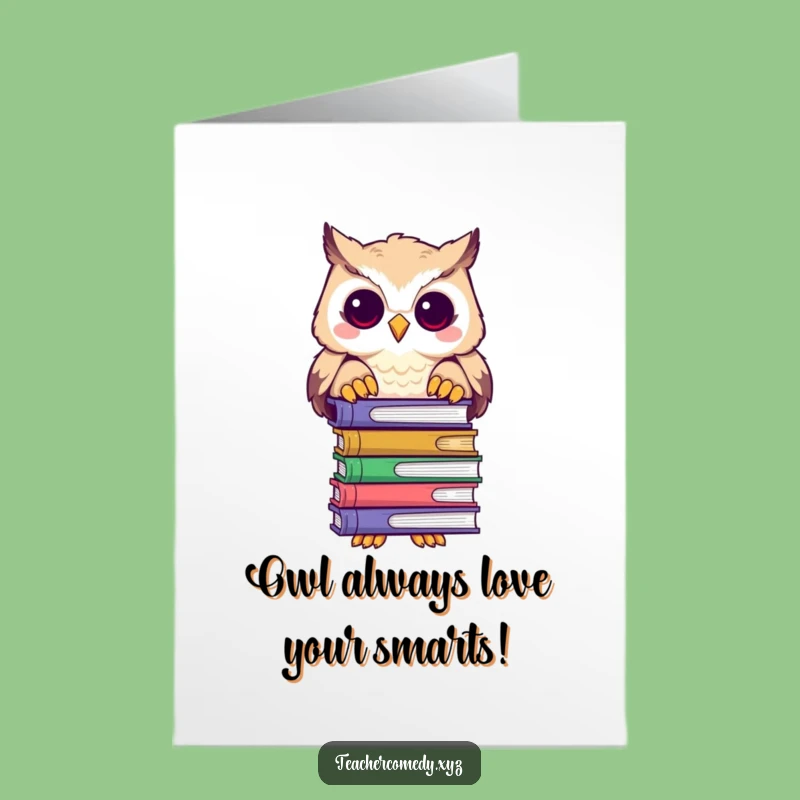 Free Printable Birthday Card: Wise Owl Reader - Scholarly Funny Downloadable Gift
