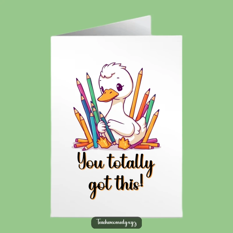 Free Printable Congrats Card: Organized Goose - Funny Downloadable Gift!