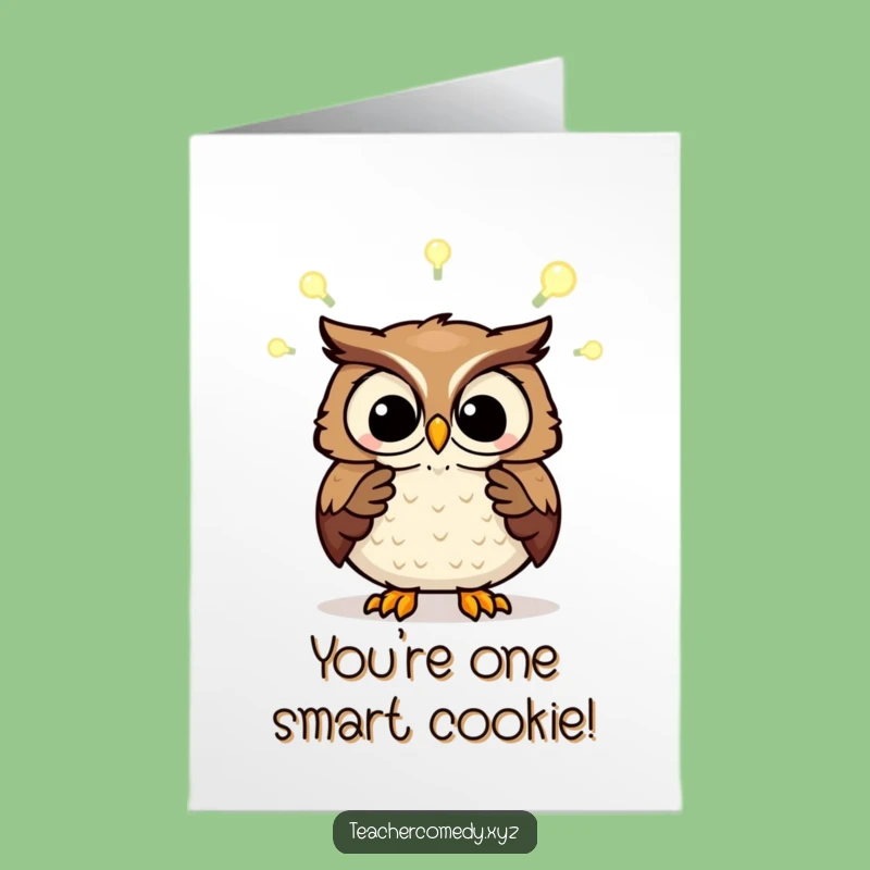 Free Printable Wise Owl Congrats Card - Funny Genius Moment Downloadable Greeting