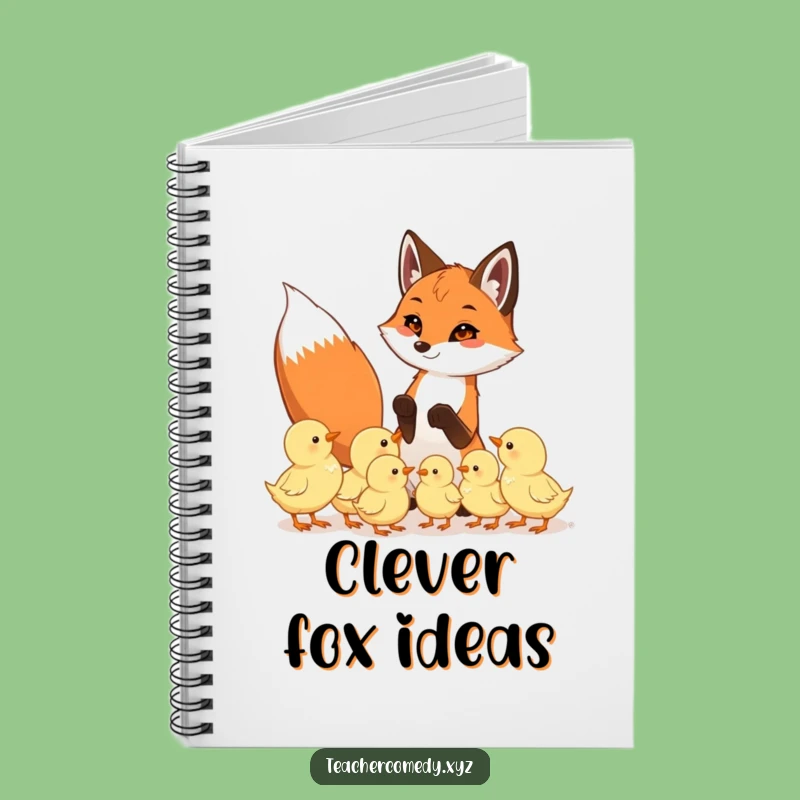 Funny Fox & Chicks Notebook: Eager Chicks Learn from Playful Fox, Humorous Journal