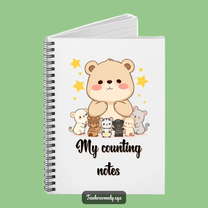 Funny Bear Cub Notebook - Star Counting Class Journal Gift