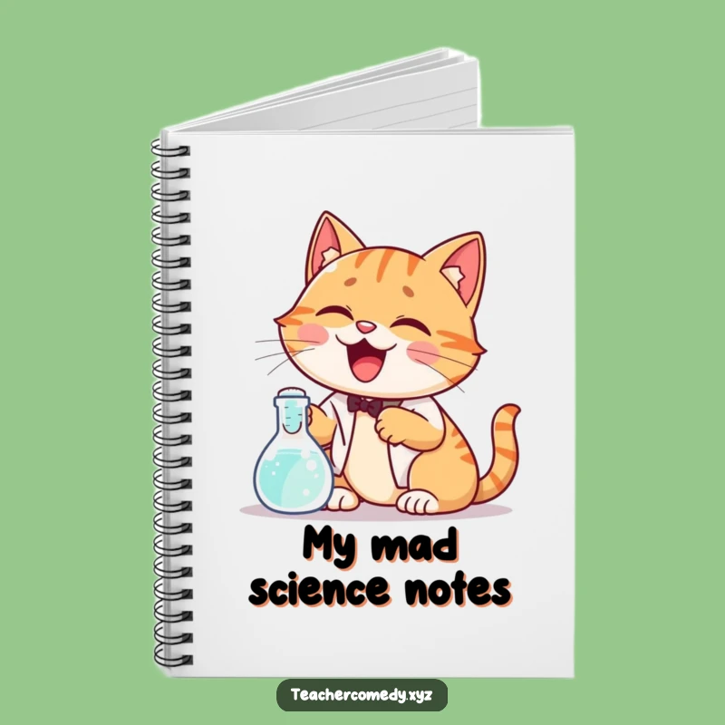 Funny Cat Science Notebook: Giggling Cat's Experiment Log, Science Notes