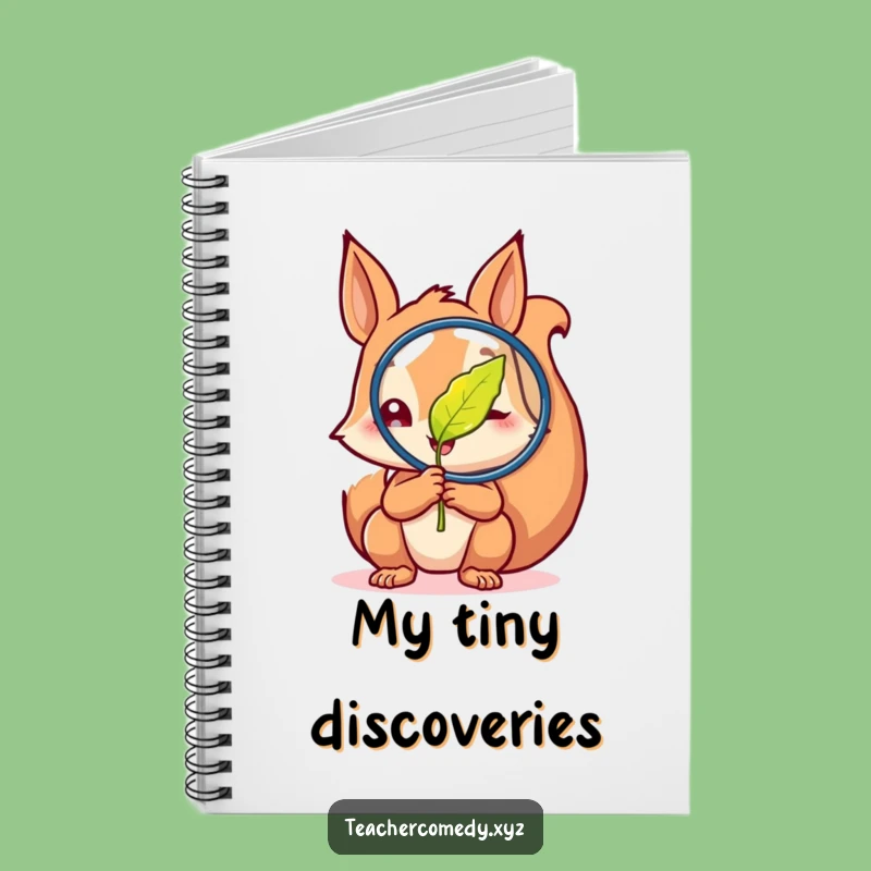 Funny Curious Squirrel Leaf Notebook: Jot Down Your Discoveries!