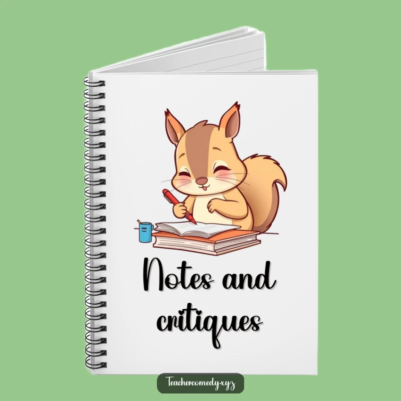 Funny Squirrel Notes Notebook: Diligent Grading - Hilarious Journal Gift!