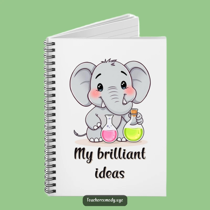 Funny Elephant Scientist Notebook: Whimsical Lab Journal, Ideal Funny Gift