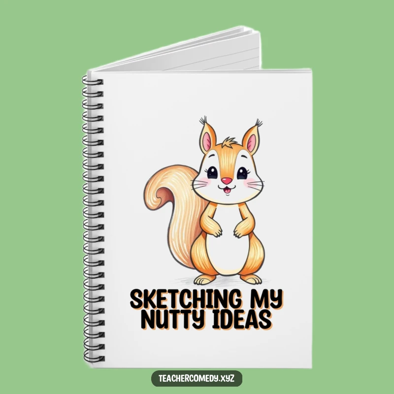 Funny Squirrel Artist Notebook - Playful Crayon Journal Gift