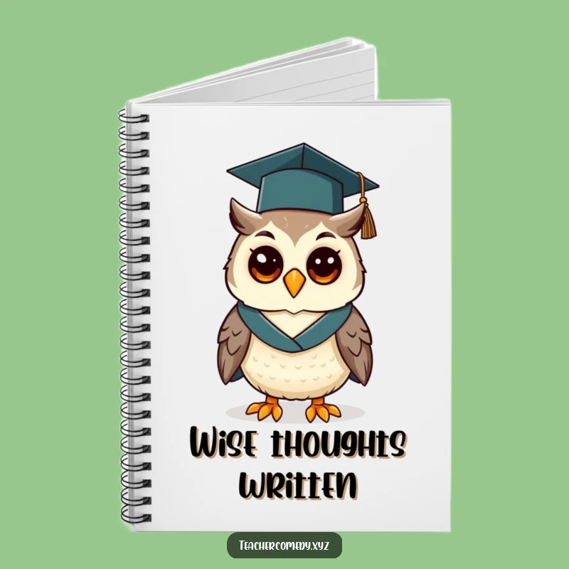 Funny Graduation Owl Notebook: Cheerful Scholar for Jotting Notes