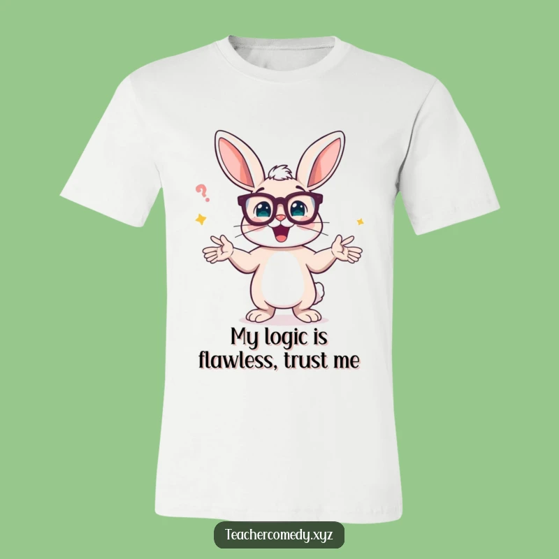 Funny Bunny Explainer T-Shirt: Hilarious Graphic Tee for Anyone Who Loves to Share Knowledge!
