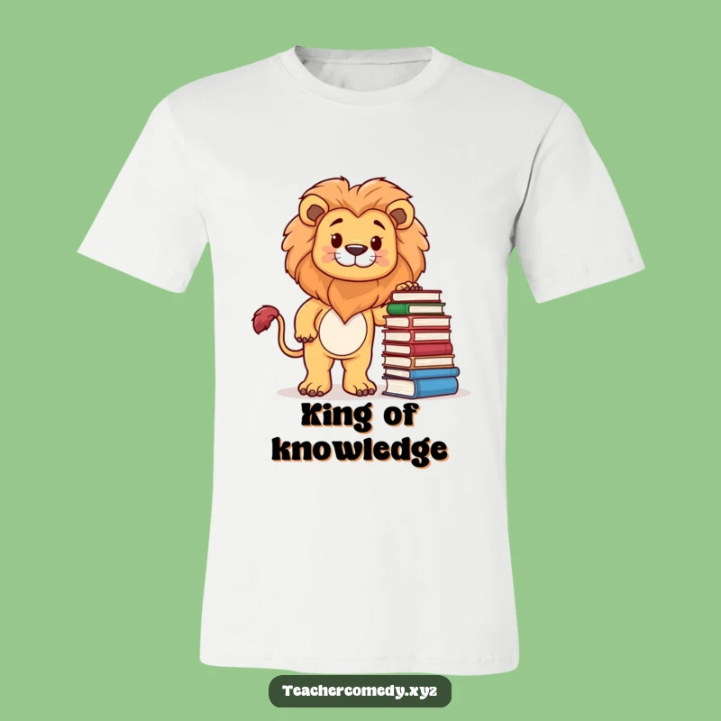Funny Lion Bookworm T-Shirt: Wear Your Wisdom Loudly!