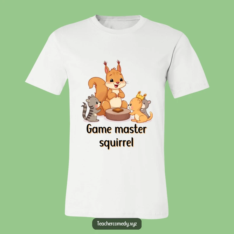 Funny Squirrel Game T-Shirt, Cheerful Playtime Tee For Playful Pals
